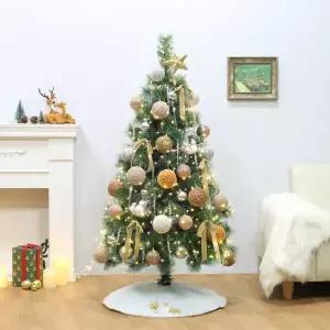 [도토로]150cm 그레이스 뉴리얼 솔잎 눈꽃 트리 풀세트(전구포함)