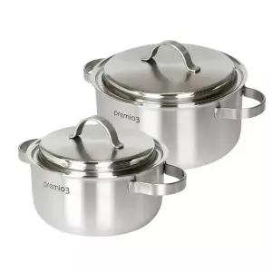 키친아트 프리미오3 통3중 스텐냄비2종20+24