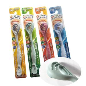 혀크리너 3중날 입냄새제거 설태제거 혀클리너 치주염 충치예방 잇몸질환 편도섬염예방 1개 / 색상랜덤