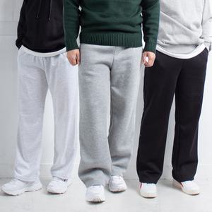 세미와이드 기모 트레이닝 팬츠 / 남자 여자 겨울 봄 가을 편한 따뜻한 스웨트 츄리닝 바지