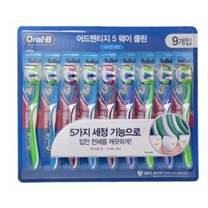 오랄비 어드벤티지 컴플리트 5웨이 클린 칫솔 x 9개 /