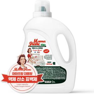 쉼표365 마마프랑 대용량 액체 산소 표백제 3L x 1개 중성 흰옷 빨래 얼룩제거제 찌든때 세탁