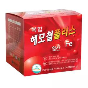 한미 복합 헤모철플러스 엽산 4개월/종근당건강 헤모론철분 2개월 임산부 철분제