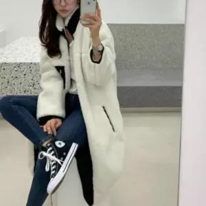 ONM 롱후리스 4컬러 롱 점퍼 양털 뉴레트로L 플리스 롱자