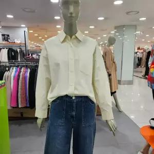 시슬리/애플아울렛/메이플 오버핏 코튼 셔츠 SAWS04411