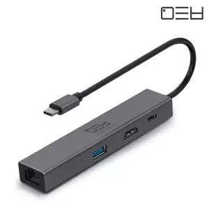 메타블 USB 3.0 C타입 6포트 멀티 허브 MH6PRO / 노트북 태블릿 아이패드 랜 HDMI PD충전 포트 확장