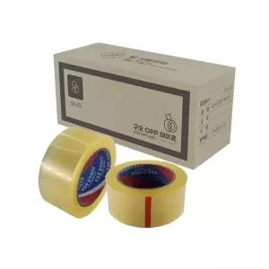 구오 투명/황색 아크릴테이프 택배 포장 박스테이프 48mmx40m-1박스50개