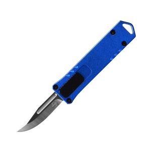 [보커]마이크로 USB OTF(F) 블루 오토매틱 전방 비출식 나이프 EDC 접이식 휴대용 칼