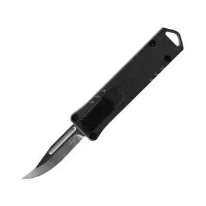 [보커]마이크로 USB OTF(F) 블랙 오토매틱 전방 비출식 나이프 EDC 접이식 휴대용 칼