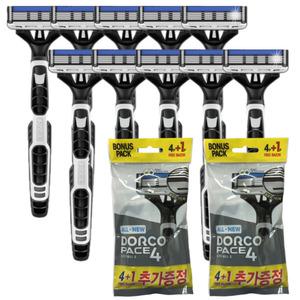 도루코 일회용면도기 페이스4 면도기 10개 (5매 폴리백 포장 2봉지) FRC100-5P 휴대용 5P gi