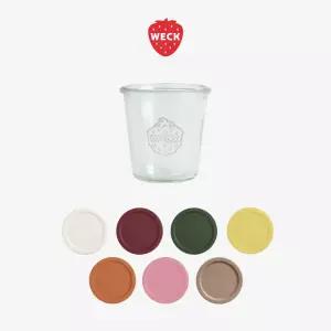 [WECK]몰드 900(290ml) 유리병 1개+실리콘 뚜껑 1개