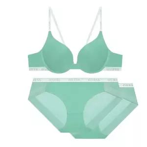 [게스언더웨어](강남점)화이트 로고밴딩 캐쥬얼 브라1개+팬티2개세트GR(GDWBR121/BP121)