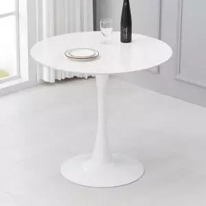 러블리 세라믹 800 원형 테이블 카페 주방 식탁 인테리어 포세린 매장 커피숍 화이트
