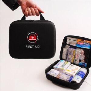 휴대용 구급가방 17종 약품세트 응급키트 블랙 가정용 구급함 구급파우치 차량용