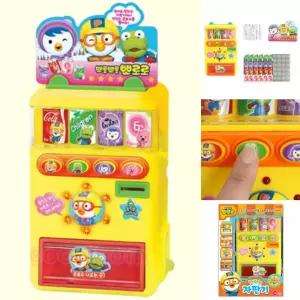 원앤원 뽀로로 말하는 자판기 역할놀이 쥬스 음료수 뽑기 미니자판기 동전넣기 소근육발달