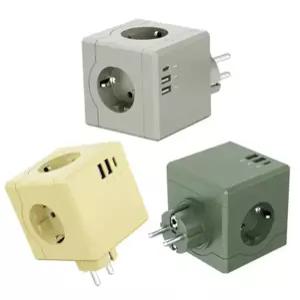 에코너 MT01 멀티탭 큐브 C타입 USB 타워형 고용량 3구 멀티콘센트 고전압 플러그형