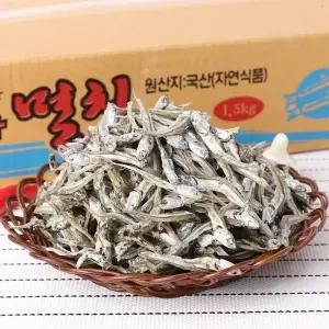 [NS홈쇼핑]국산 고바멸치 1.5kg 원물박스 고추장멸치 중멸치 볶음용[35113162]