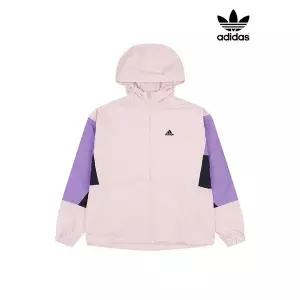 [아웃도어스/아디다스]컬러블럭 루즈핏 기모 윈드브레이커 바람막이_IK9871
