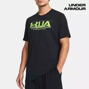 [롯데백화점]언더아머 남성 UA 빈티지 스크립트 반팔 1383940-001