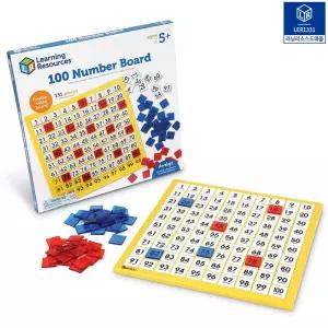 러닝리소스 수배열판 1-100 숫자보드 수세기 셈놀이 타일 끼우기 조각 맞추기 연산학습