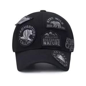 [지프]JQ2GCU112 블랙 실루엣 로고 와펜 볼캡 야구모자 A_SC