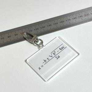 짝수 근의공식 외우기 수학 암기 키링 이과 특이한 쓸데없는 쓸모없는 친구 선물 열쇠고리