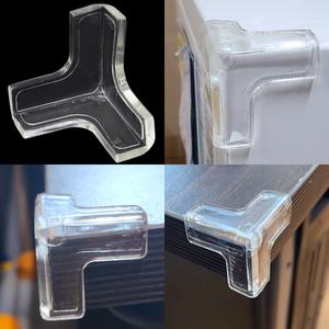 투명 T자형 책상모서리가드 1P 전자레인지모서리패드 소 대