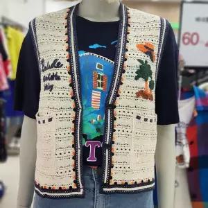 [베네통]레이스 자수 베스트 BAJPB5531_IC