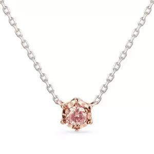 14k 일루전 핑크 랩 다이아몬드 1부 목걸이