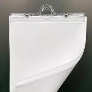 자석 부착형 사무용 A4 용지 집게 투명 서류 문서 정리 클립 사무실 회사 학교 칠판 게시판