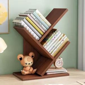 3단 책꽂이/북스탠드/책상/사무실/수납장/책장/거치대/잡지/꽂이/선반/데스크/원목/우드/책/정리