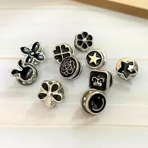 10종 매너 브로치 믹스 블랙 포인트 매너브로치 옷핀-WFGTDGM