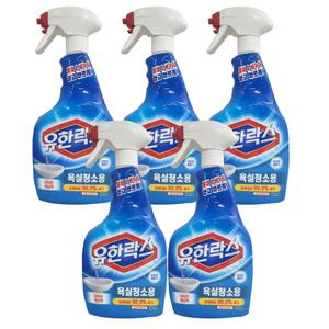 유한양행 유한락스 욕실청소용 715ml 5개