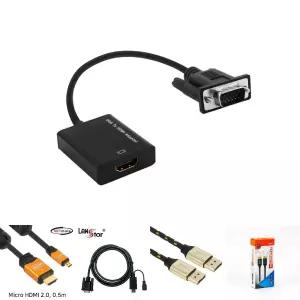 VGA RGV TO HDMI 변환 컨버터 젠더 모니터 RGB케이블/오디오광컨버터/RGBTOHDMI젠더/HDMITORCA