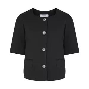 [올리비아하슬러]여성 하프 스퀘어넥 반소매 린넨자켓 OHDMJK208