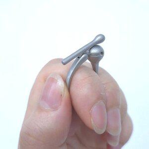 목탁반지 오픈링 사이즈 조절가능 기도 명상 불교반지 (WFHWXV8)