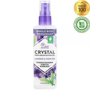 크리스탈 미네랄 인리치드 데오드란트 스프레이 라벤더 화이트티 향 118ml Mineral-Enriched Deodorant Spa