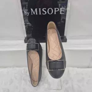 [미소페]By미소페 여성 사각장식 플랫 슈즈 112HH435TF005 BLACK 4_JJ