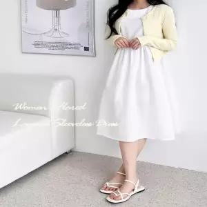 ONM 여성 플레어 레이어드나시롱원피스