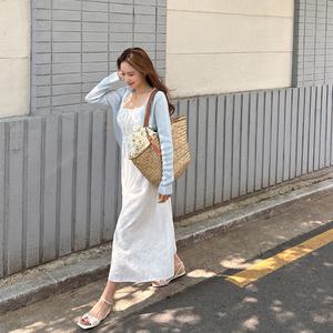 [제작/빅사이즈]이블렛 버네티 스모크 리본 뷔스티에 롱원피스 제이스타일