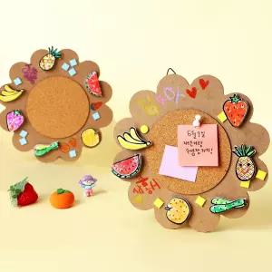 아트랄라 과일 코르크 메모판 알림판 스케줄 미니게시판