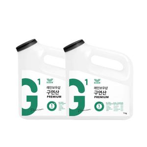레인보우샵 구연산 왕톡톡이 물때 세정 청소 1kg X 2