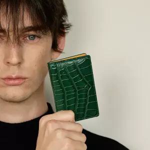  인피니토 오거나이저 카드지갑 리얼 악어가죽 포켓 카드홀더 명함지갑