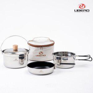 [마운틴이큅먼트][리베로] 웜벳 스텐 코펠세트 3-4인용