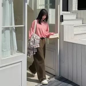 [빅사이즈]이블렛 레드크 길이별 세미 와이드 코튼팬츠 제이스타일