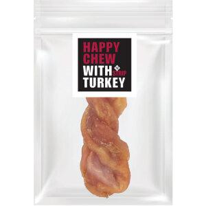 더내추럴 해피츄 터키츄 스트립 M x 16개 강아지껌 애견간식 칠면조간식