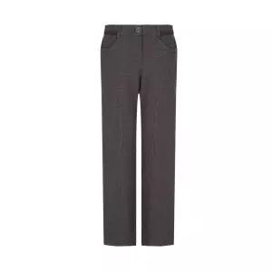 [크로커다일레이디]스웨이드 배색 벨트고리 장식 일자핏 팬츠_CLDWPT104 CLDWPT104