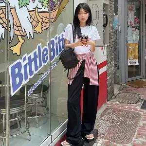 [제작/빅사이즈]이블렛 마티룬 길이별 쿨 밴딩팬츠 제이스타일