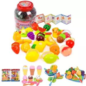 과일 싹뚝썰기/자르기/모형/세트/채소/장난감/주방/놀이/음식/역할/소꿉/엄마표/가정용/가짜/모양/찍찍이