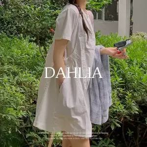 핫핑 [레이어드] 달리아 밴딩 미니 멜빵원피스